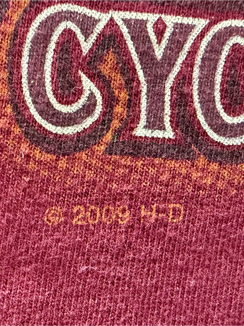 Harley-Davidson Tee Lynchburg Virginia Graphic Short Sleeve XL Burgundy USA 2009 - Picture 12 of 15
